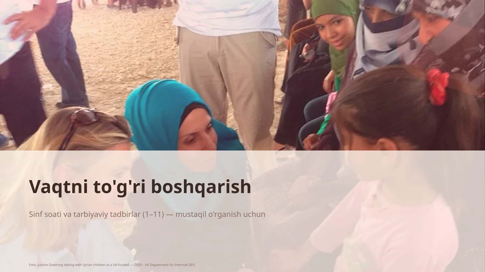 Vaqtni to'g'ri boshqarish 1