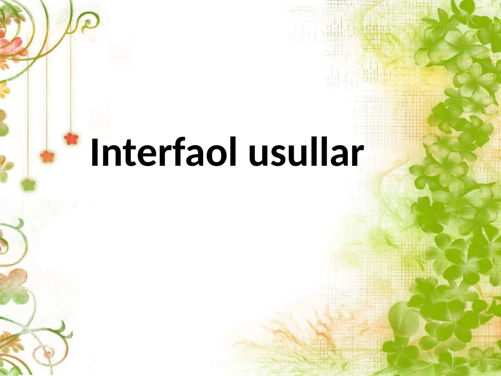 Interfaolusullar 1