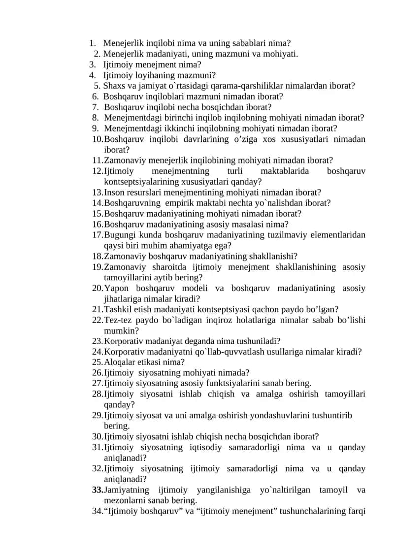 Menejerlik inqilobi nima va uning sabablari nima? 1