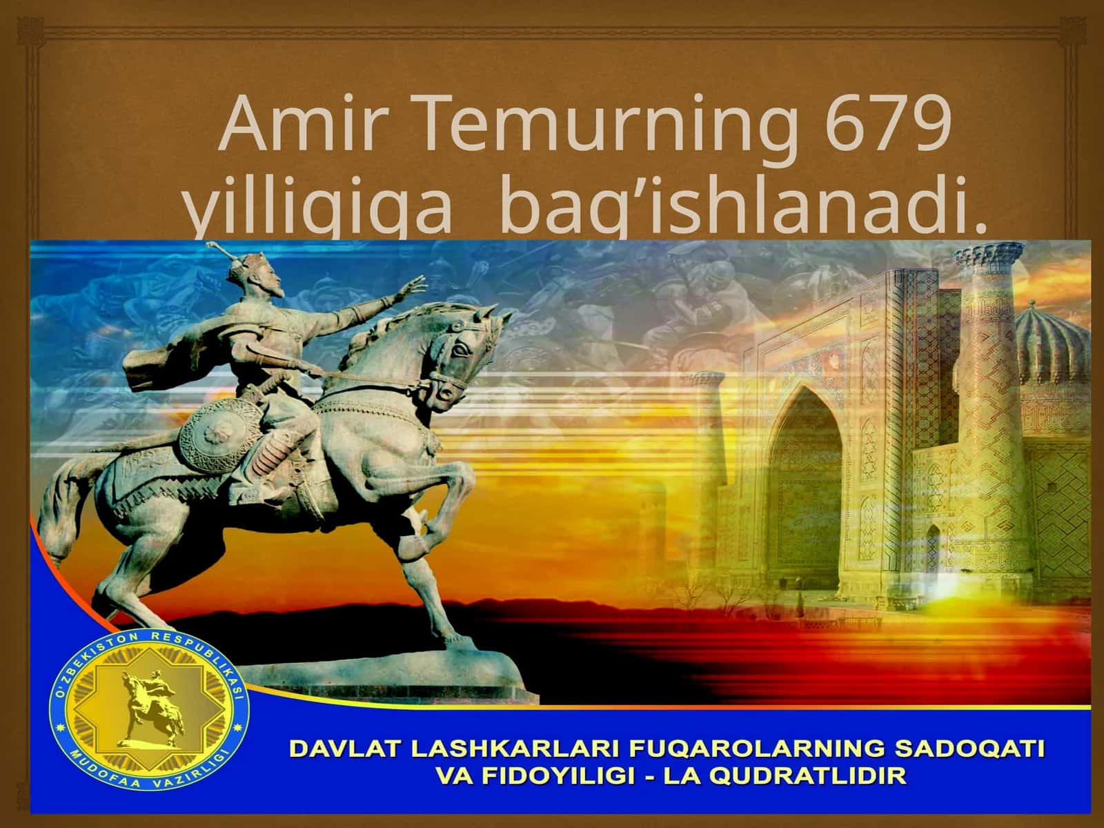 Amir Temurning 679-yilligi 1