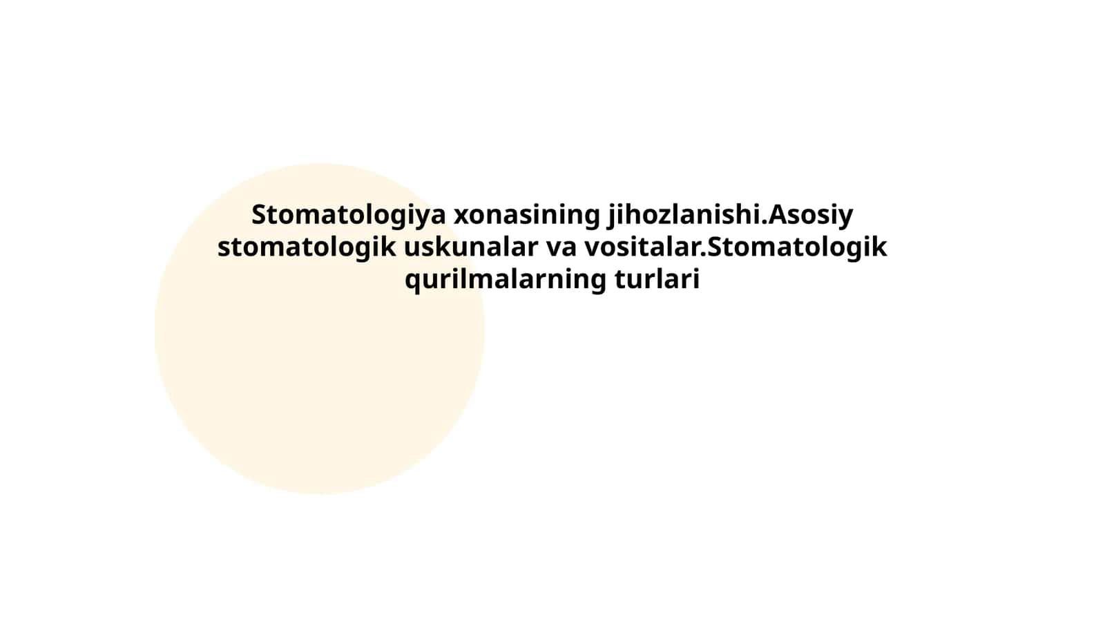 Stomatologik kreslo 1