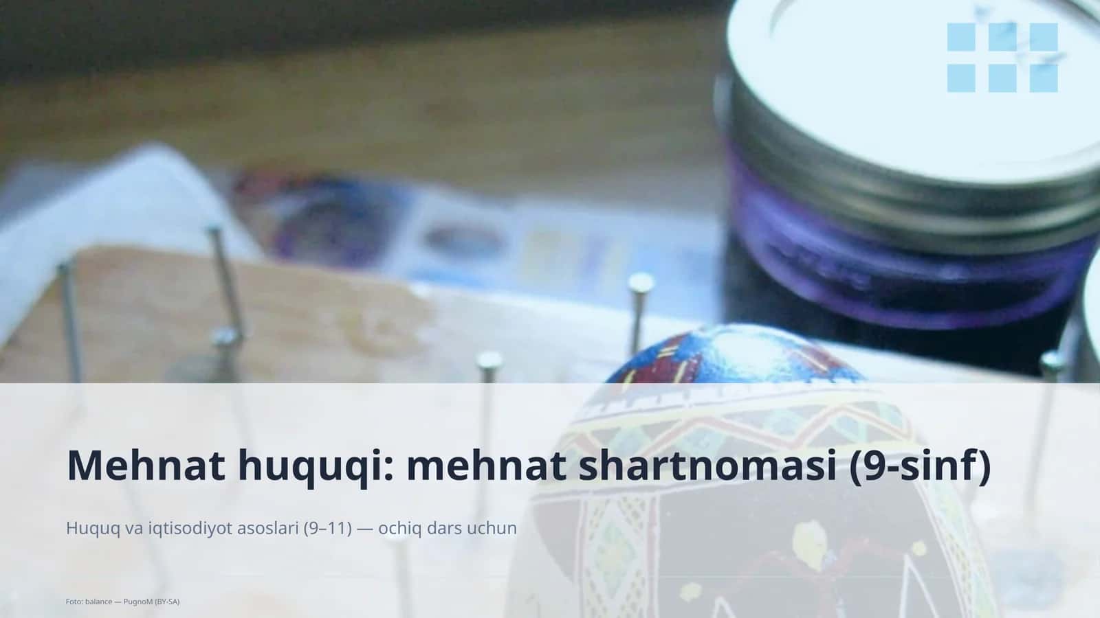 Mehnat huquqi: mehnat shartnomasi (9-sinf) 1