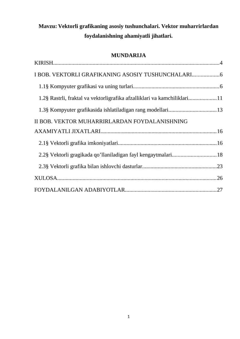 Vektorli grafika 1