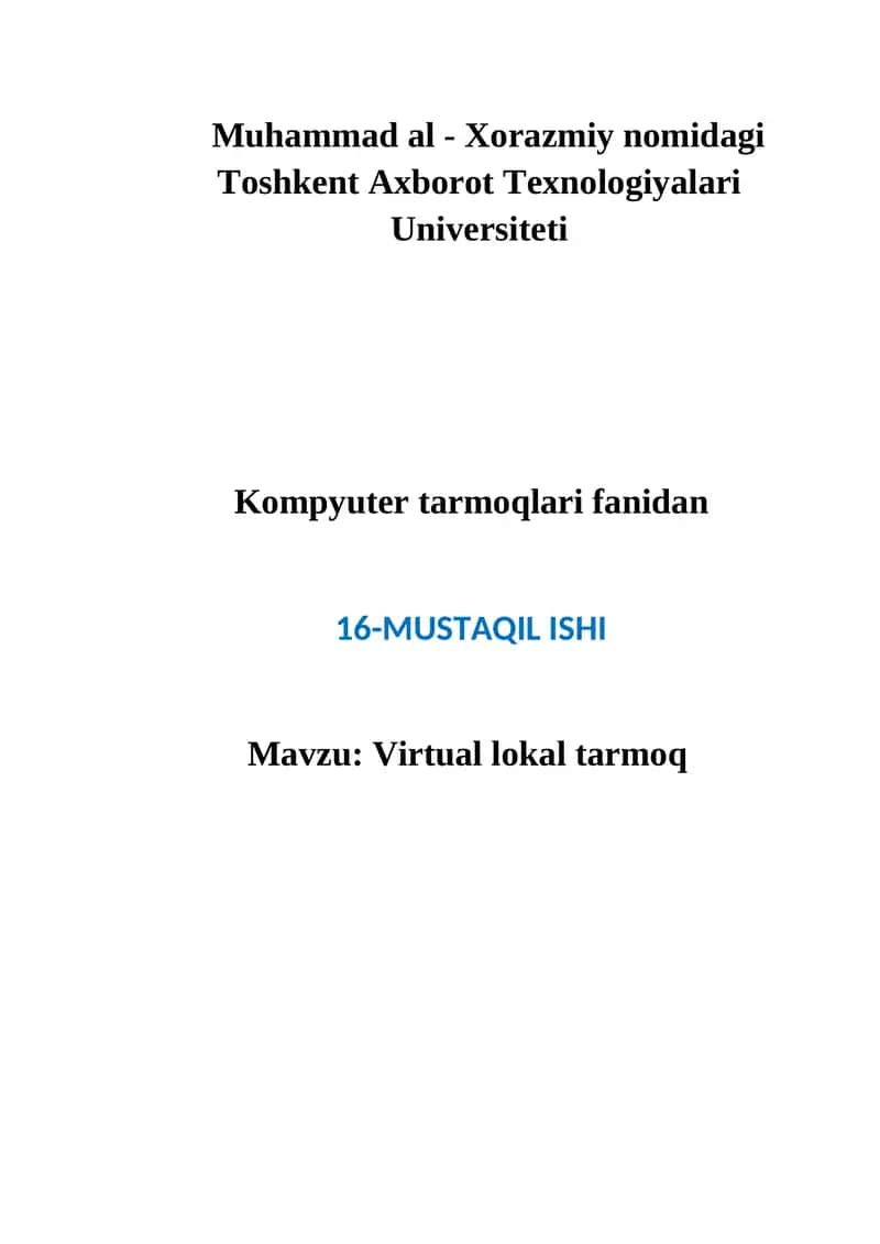 Virtual lokal tarmoq 1