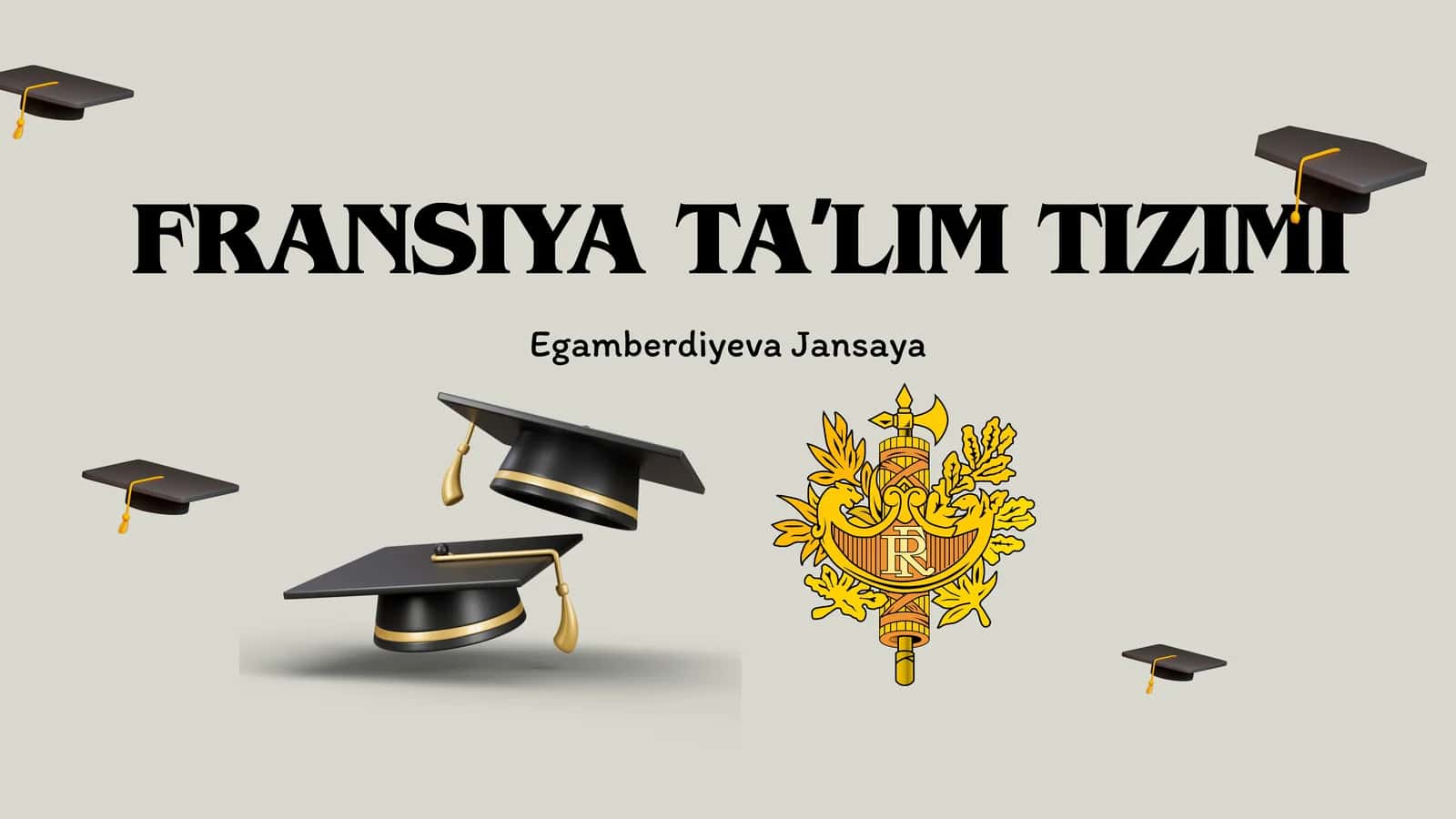 FRANSIYATAʼLIMTIZIMI 1