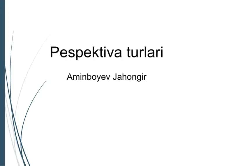 Perspektiva Turlari 1