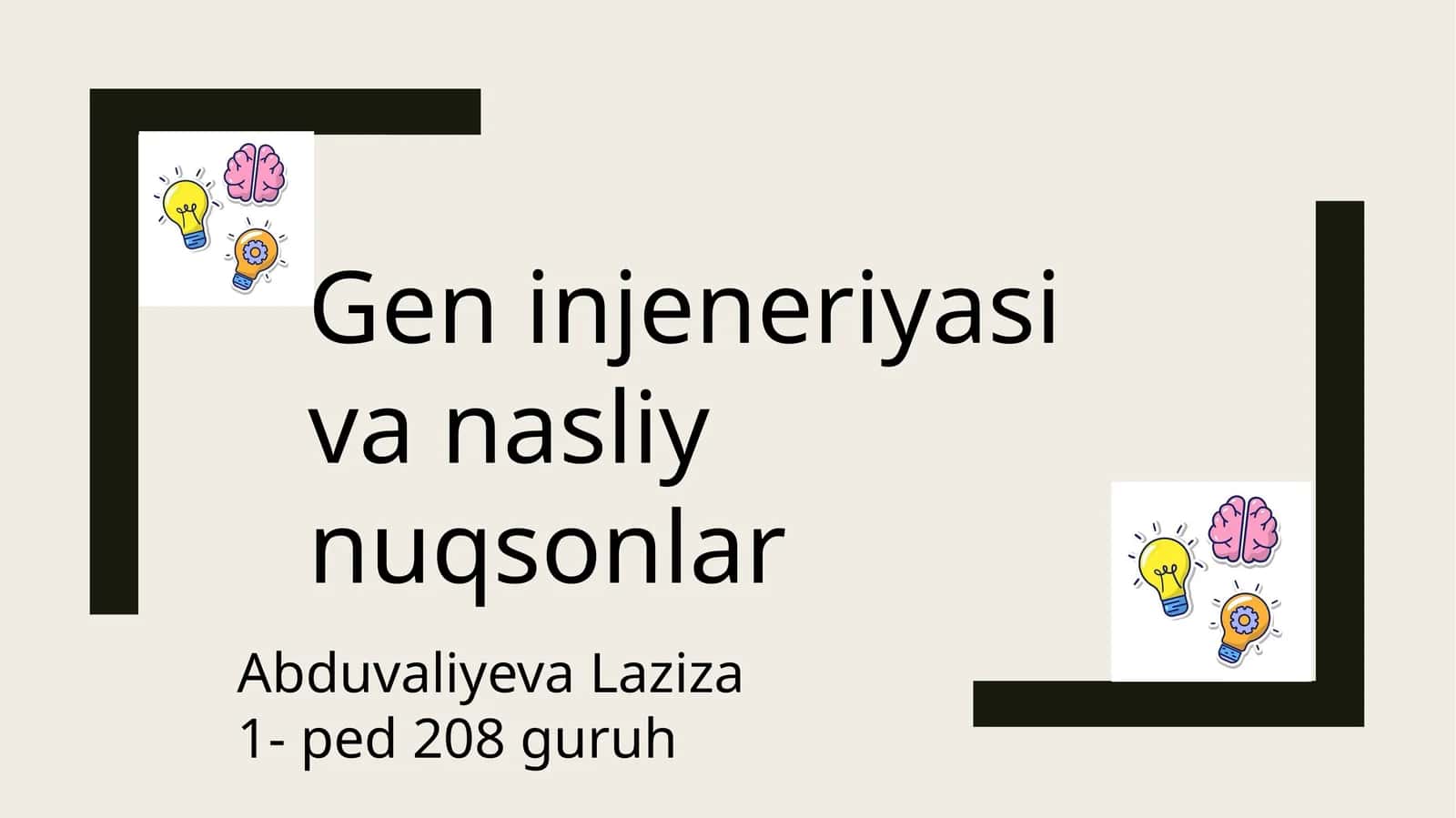 Gen injeneriyasi va nasliynuqsonlar 1