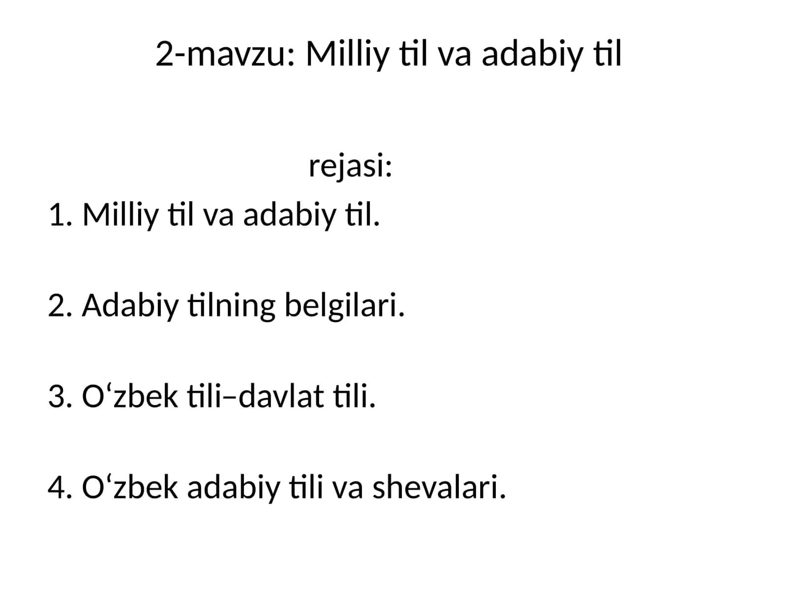 Milliy til va adabiy til 1