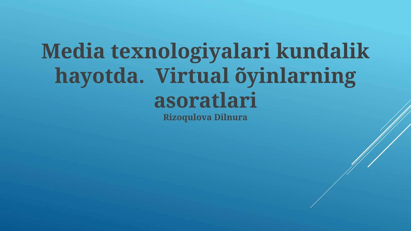 Virtual O'yinlarning Murakkab Tomonlari 1