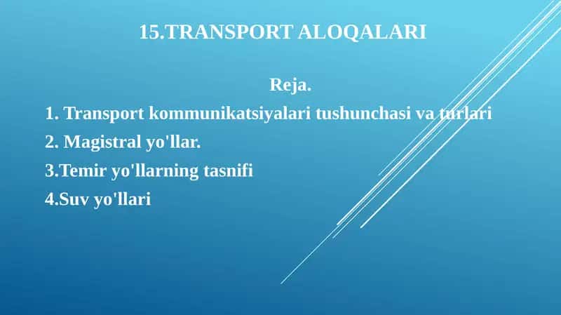 TRANSPORT ALOQALARI 1