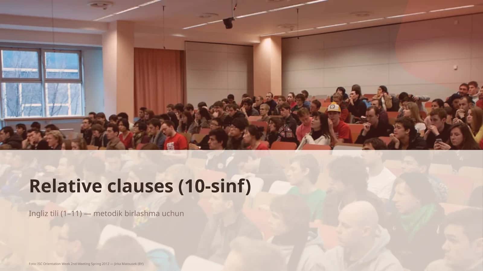 Relative clauses (10-sinf) 1