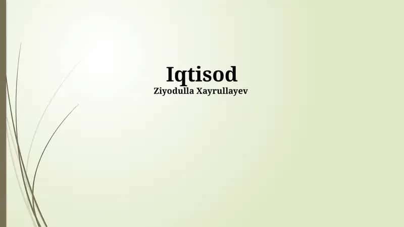 Iqtisodiy tsikl va uning bosqichlari 1