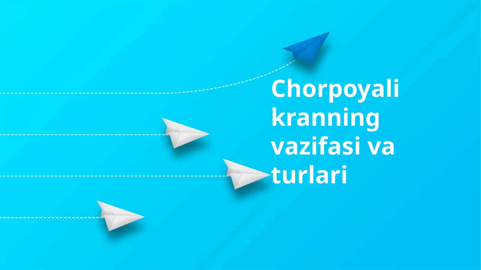 Chorpoyali kranning vazifasi va turlari 1