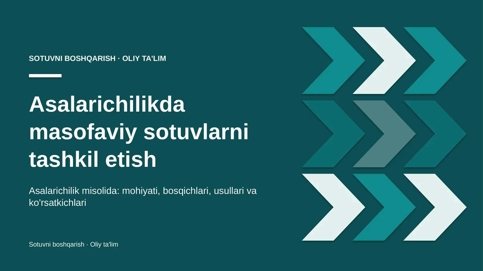 Asalarichilikda masofaviy sotuvlarni tashkil etish 1