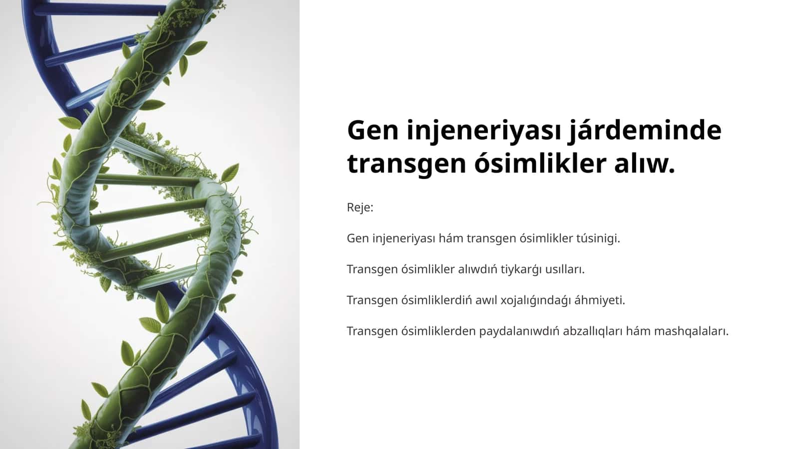 Transgen ósimlikler 1