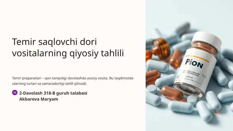 Temir tanqisligi anemiyasi: muammo dolzarbligi 1