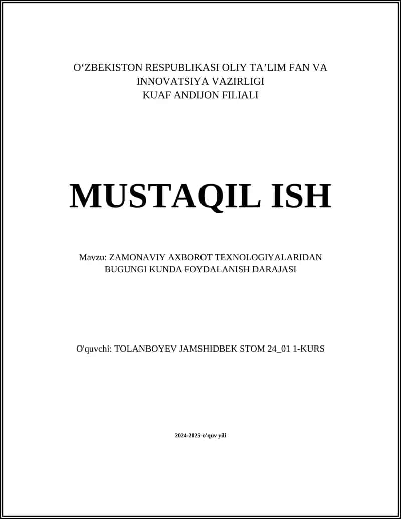 Bulutli hisoblash texnologiyalari 1