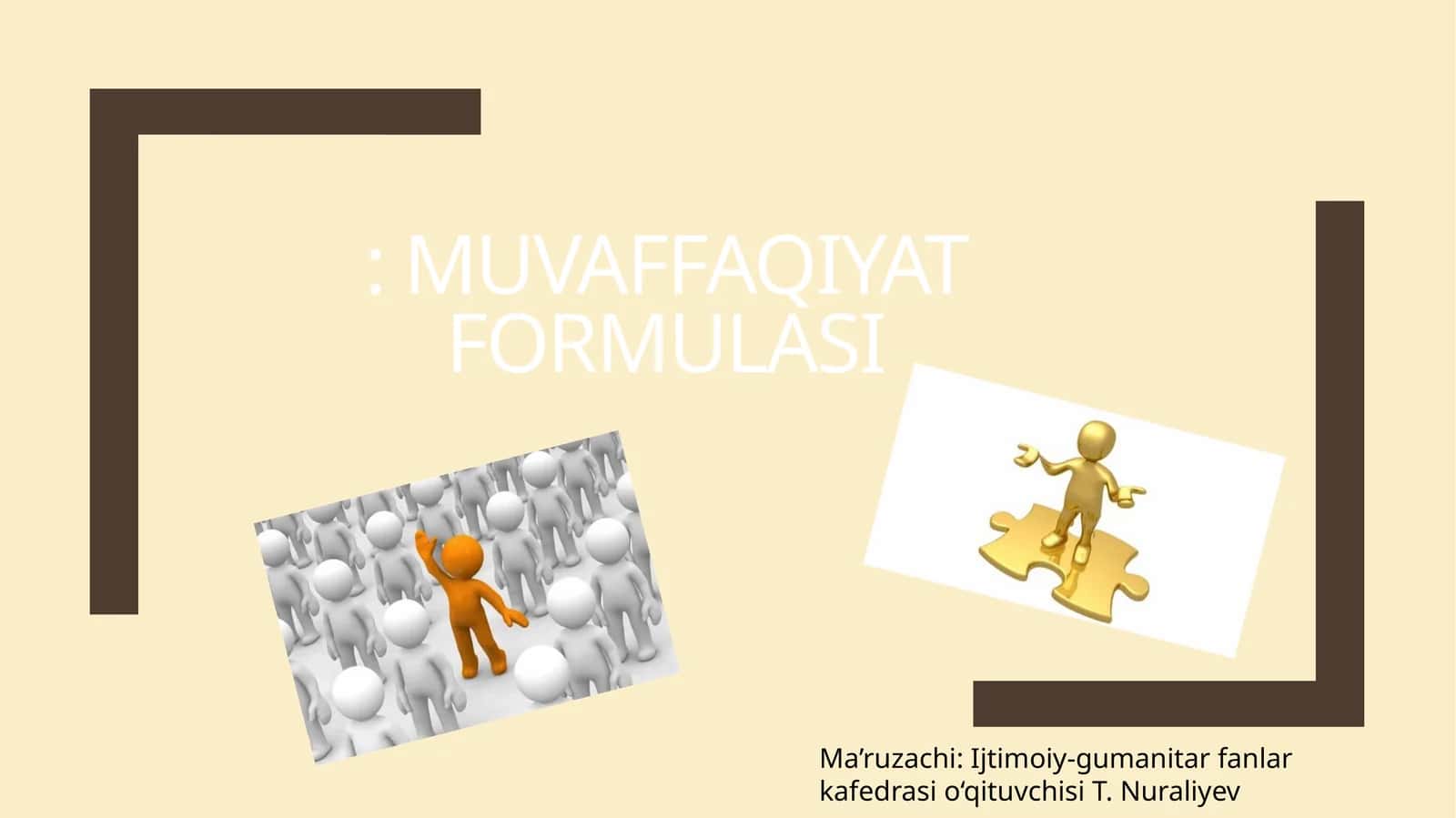 MUVAFFAQIYAT FORMULASI 1