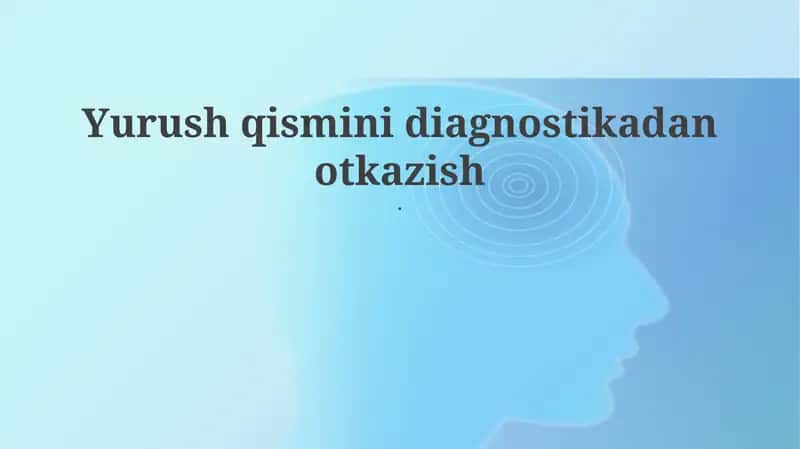 Umumiy holat diagnostikasi 1