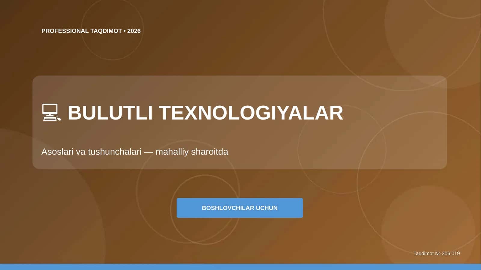 PROFESSIONAL TAQDIMOT • 2026 1