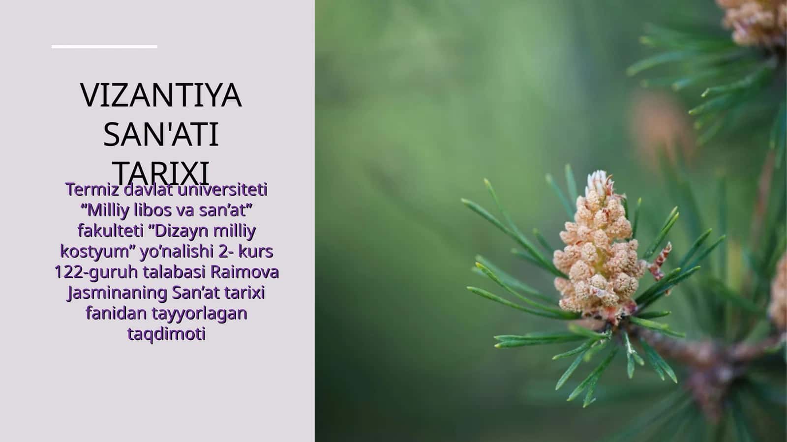 VIZANTIYA SAN'ATI TARIXI 1