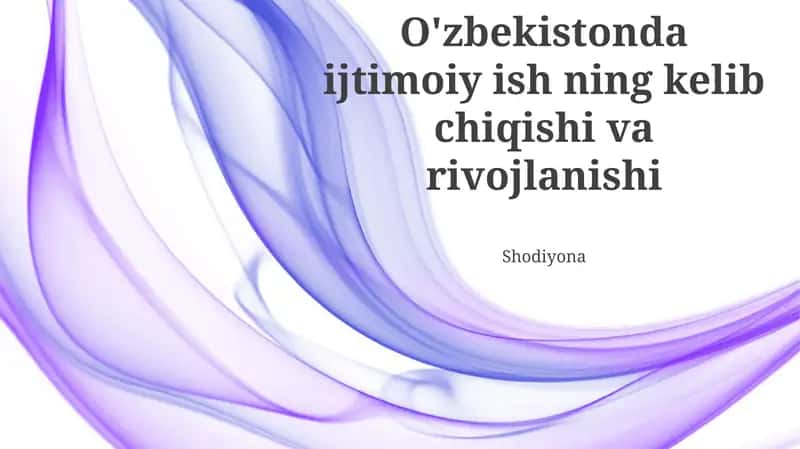 Ijtimoiy ishning rivojlanish bosqichlari 1