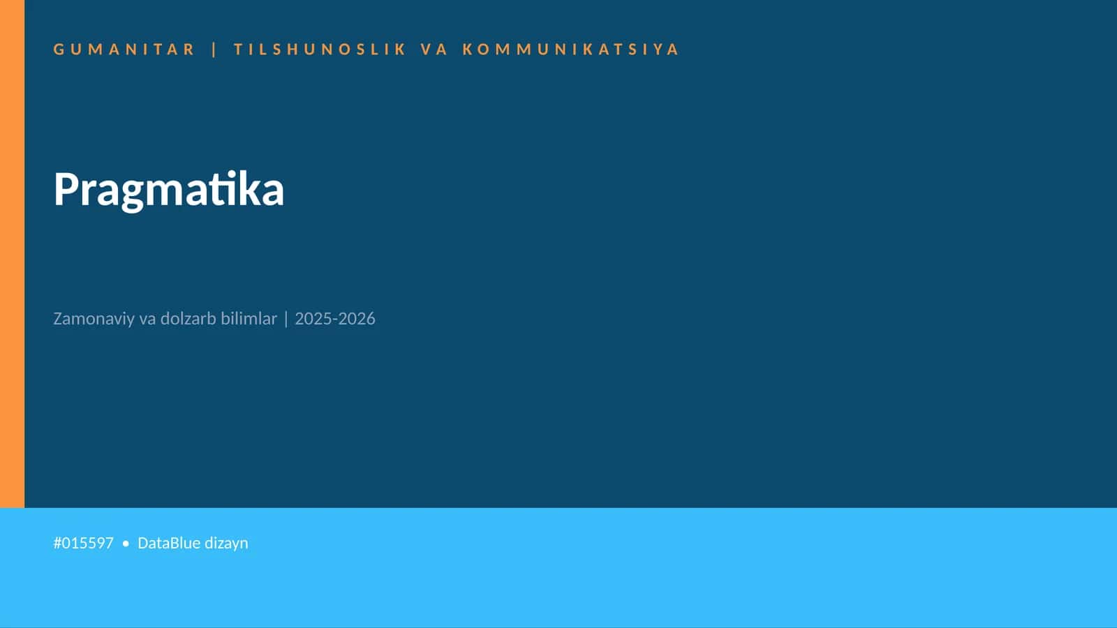 Pragmatika 1