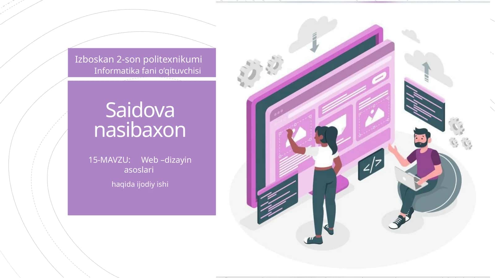 Web–dizayinasoslari 1