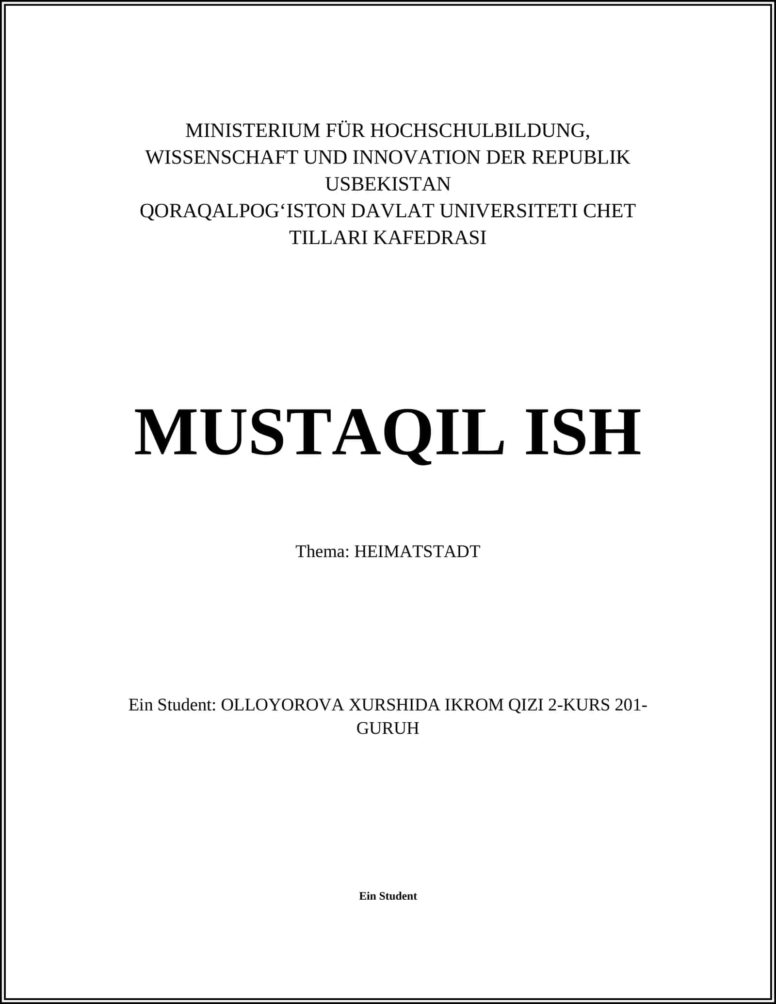 Heimatstadt 1