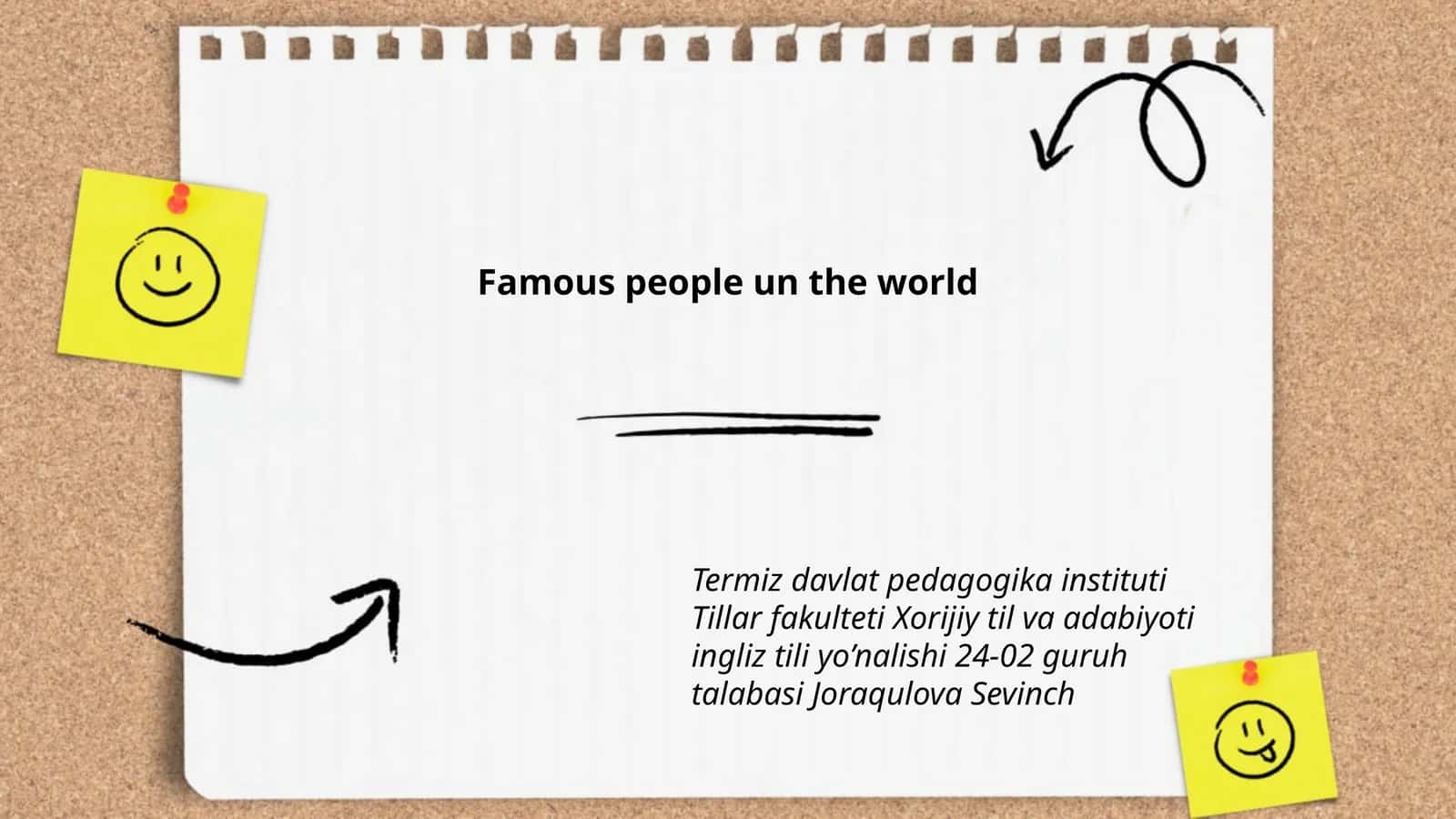 Famous people un the world 1