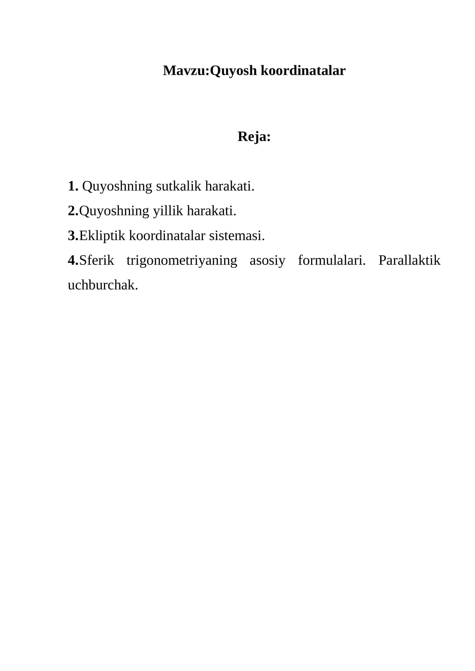 Quyosh koordinatalar 1