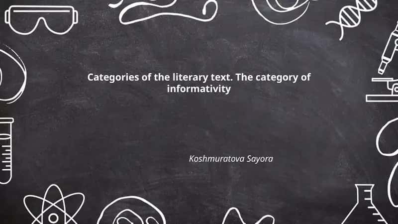 Degree of Informativity in Texts 1