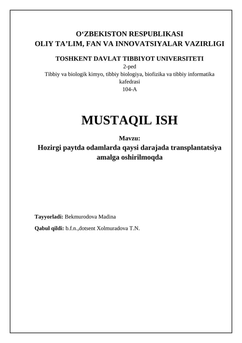 Transplantatsiya tibbiyoti 1