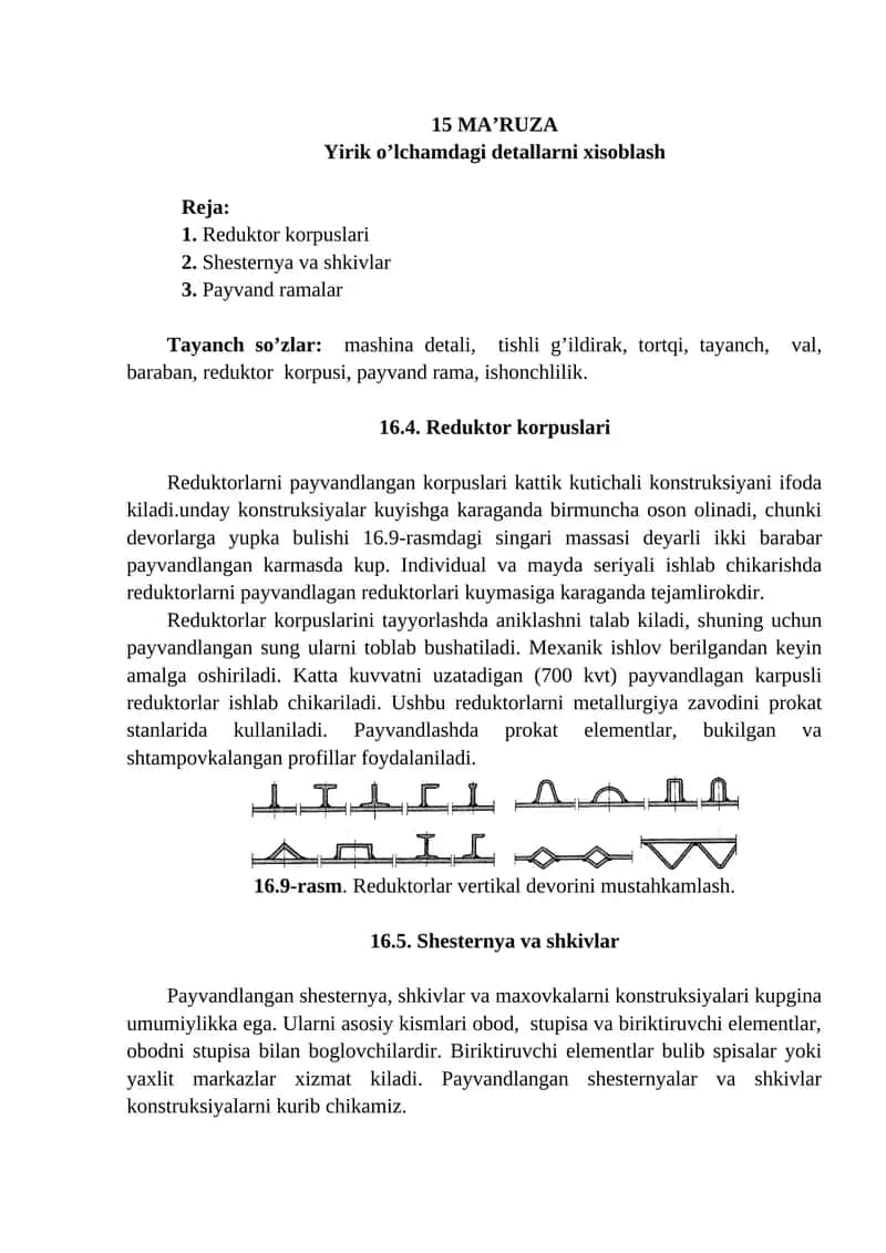 Reduktor korpuslari 1