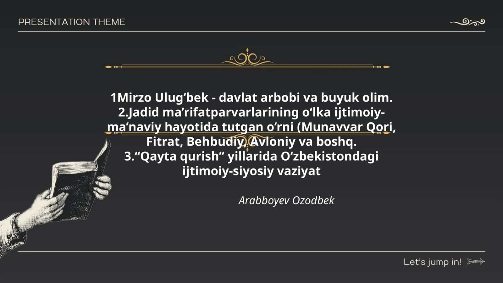Mirzo Ulug‘bek - davlat arbobi va buyuk olim 1