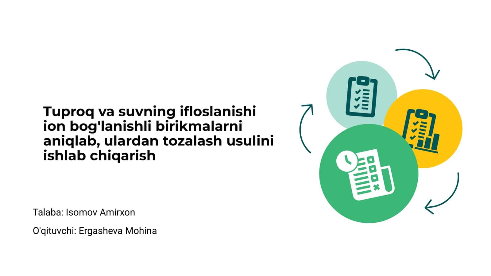 Tuproq va suv ifloslanishining asosiy sabablari 1