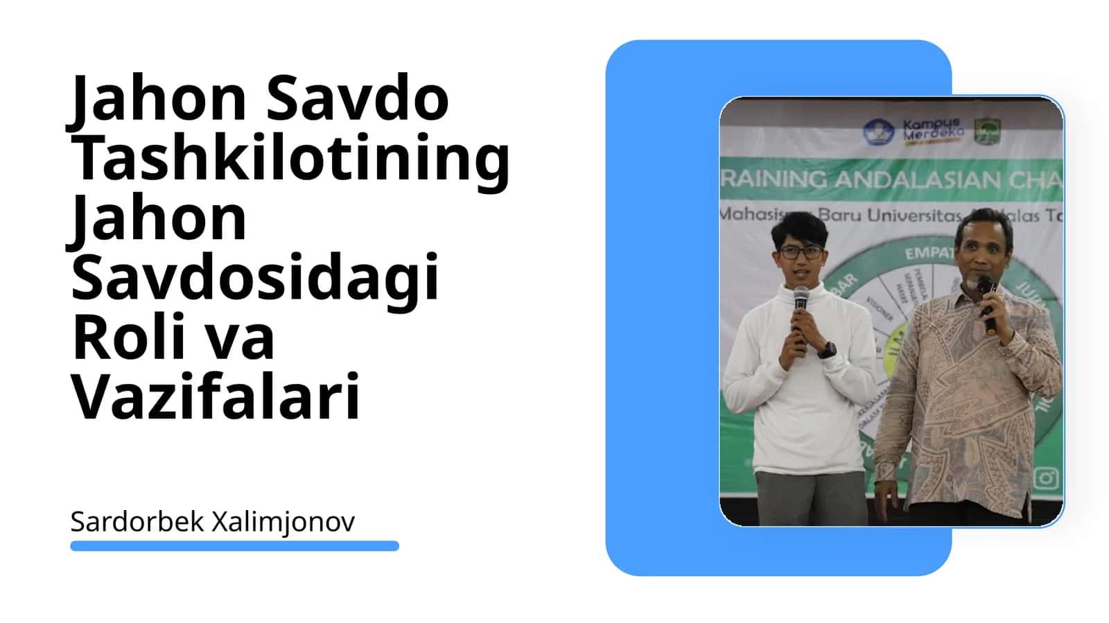 Jahon Savdo Tashkilotining Jahon Savdosidagi Roli va Vazifalari 1