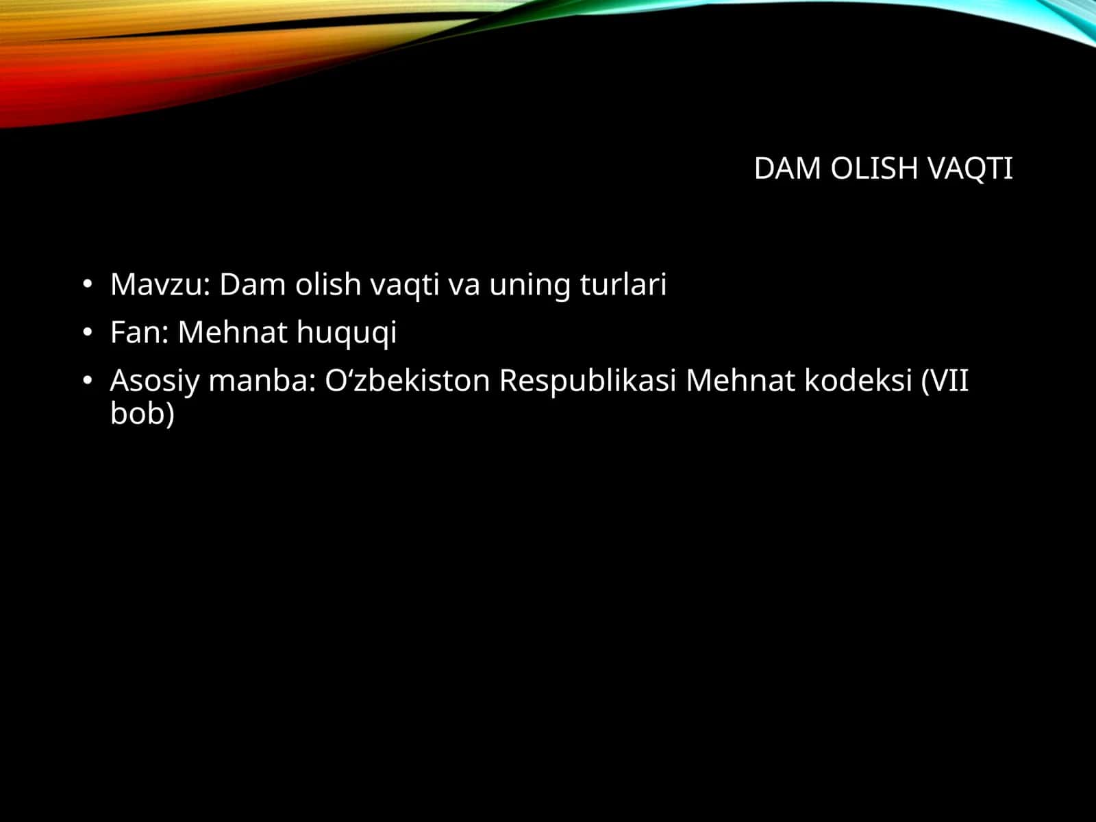 Damolish vaqti 1