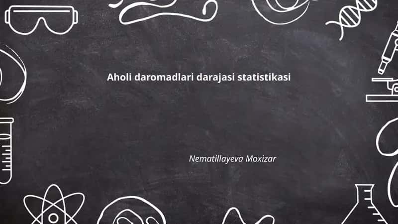Aholi daromadlari darajasi statistikasi 1