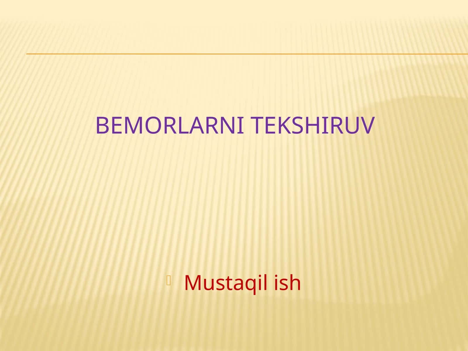 Bemorlarni tekshiruv 1