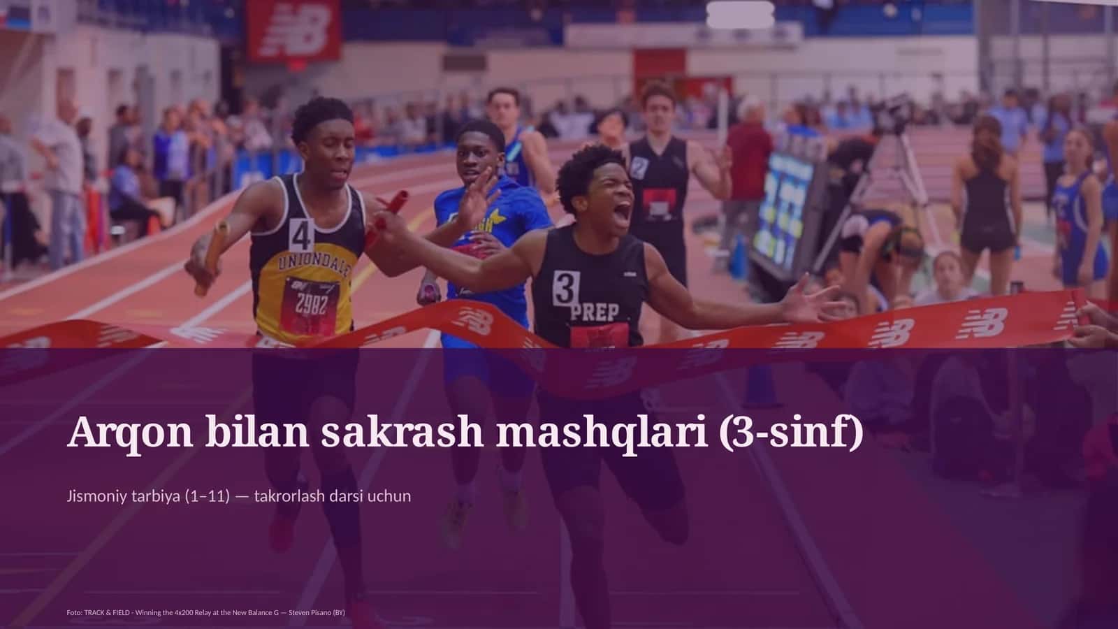 Arqon bilan sakrash mashqlari (3-sinf) 1