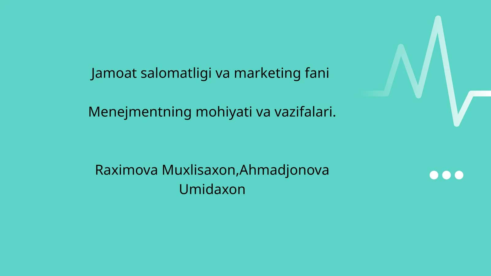 Menejmentning mohiyati va vazifalari 1
