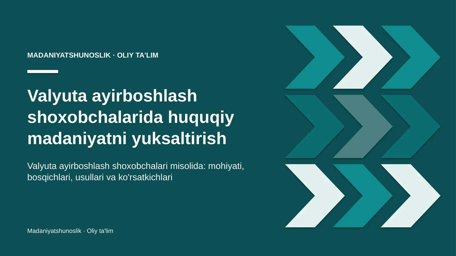 valyuta ayirboshlash shoxobchalarida huquqiy madaniyatni yuksaltirish 7357 1