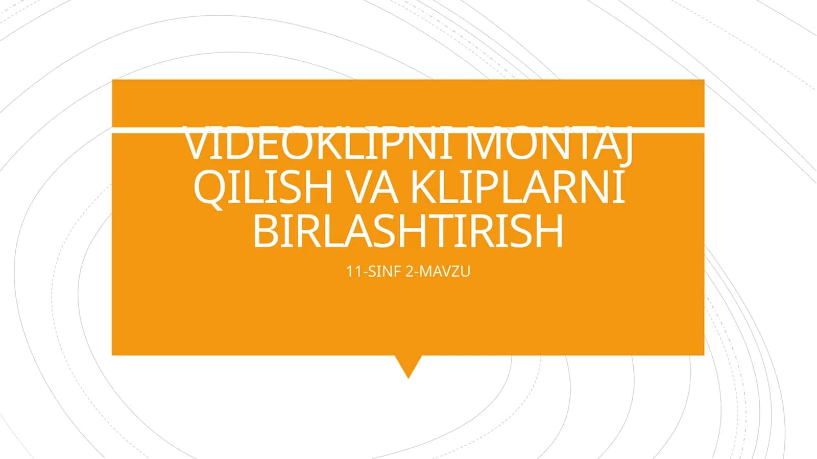 VIDEOKLIPNI MONTAJ QILISH VA KLIPLARNI BIRLASHTIRISH 1