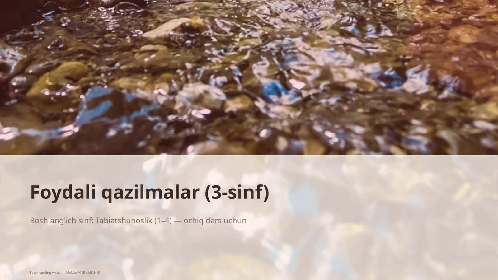 Foydali qazilmalar (3-sinf) 1