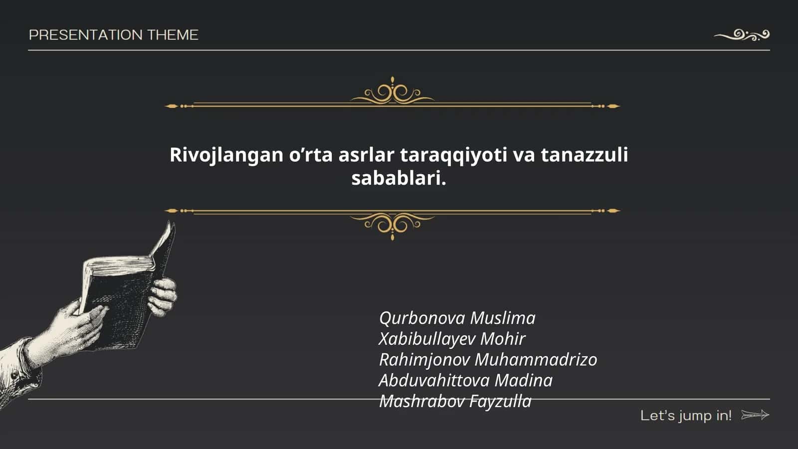 Rivojlangan o’rta asrlar taraqqiyoti va tanazzuli sabablari 1