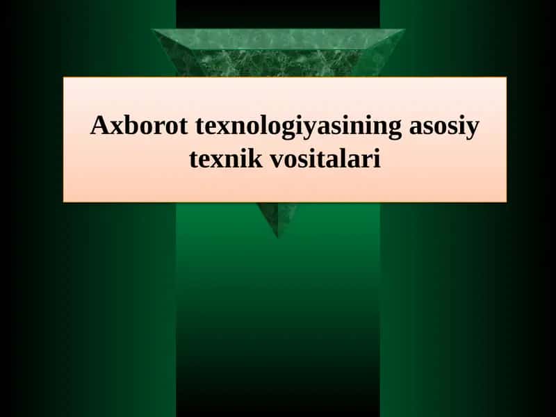 Axborottexnologiyasiningasosiytexnikvositalari 1