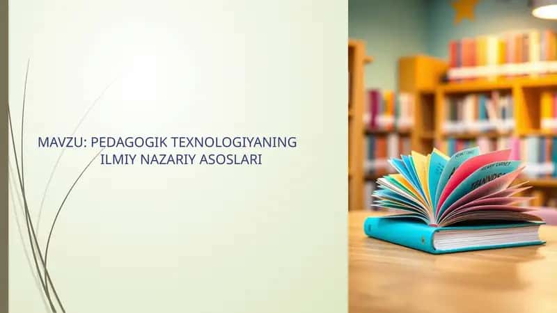 Pedagogik texnologiya 1