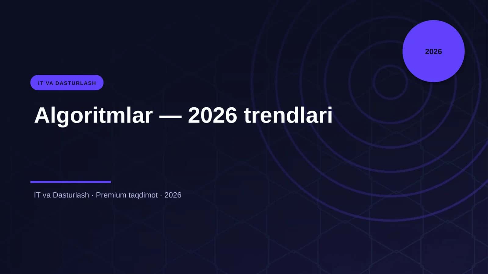 Algoritmlar — 2026 trendlari 1
