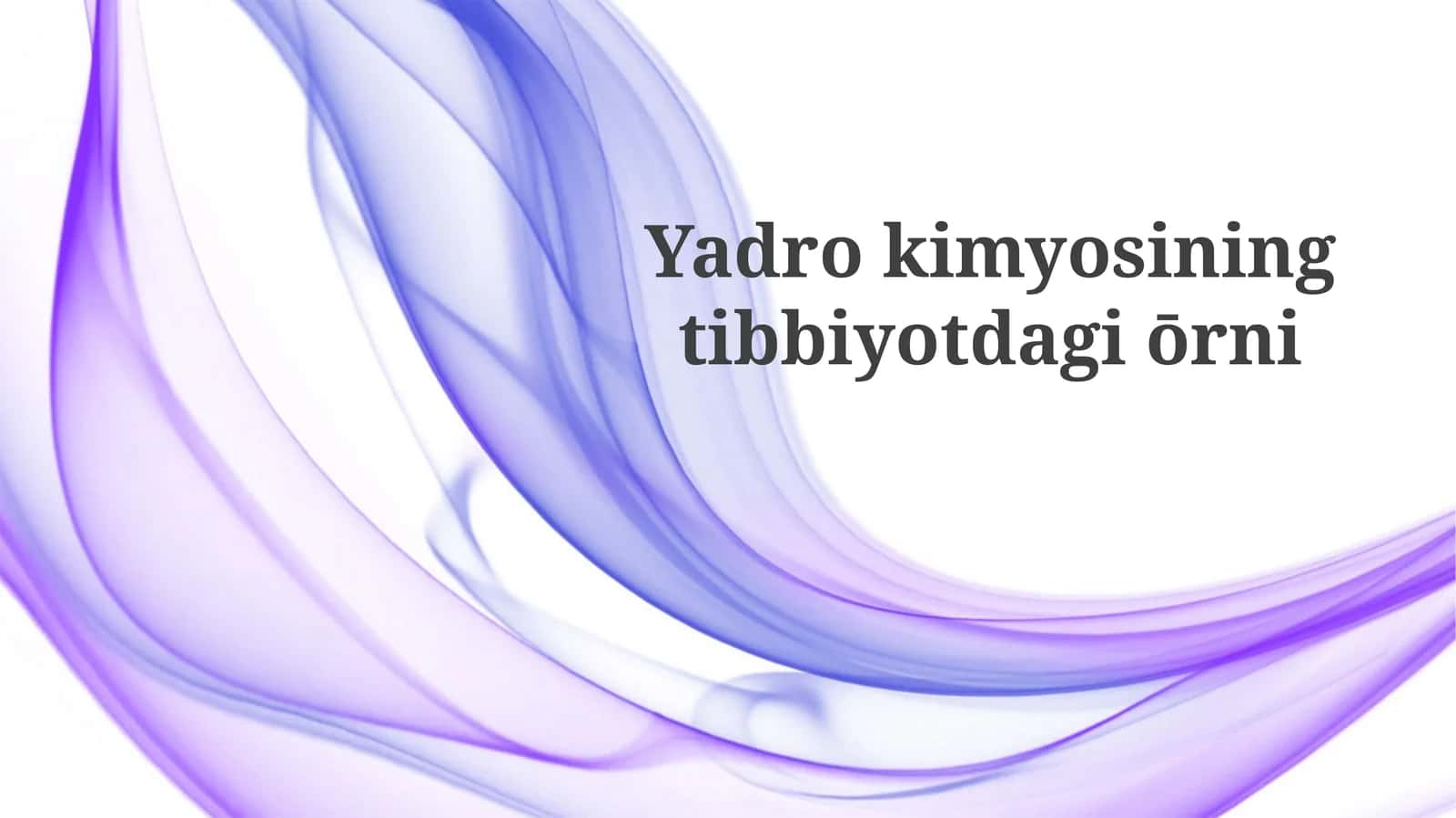 Yadroviy kimyo 1